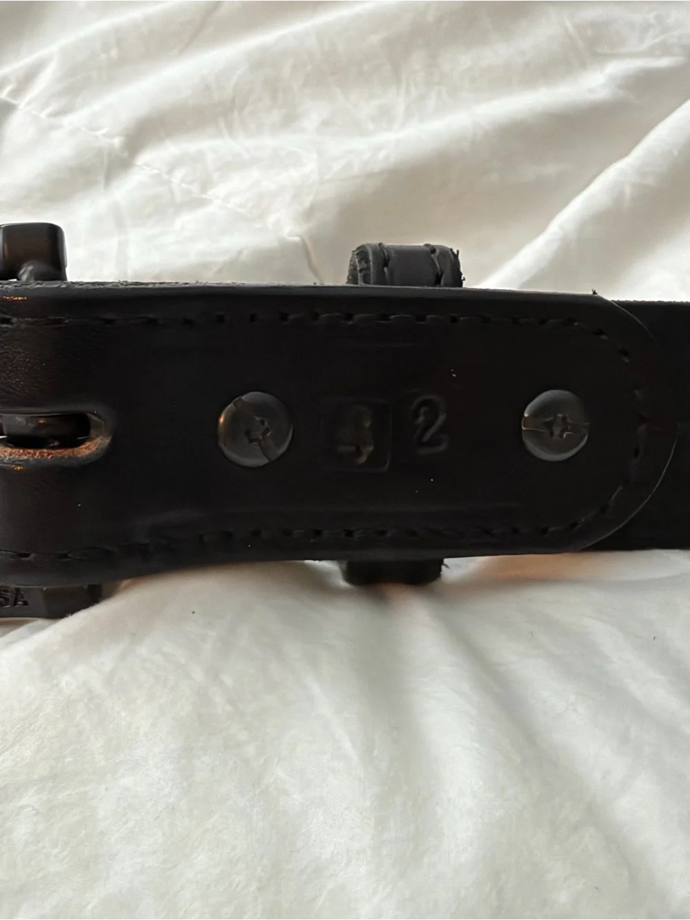 Hank's Belts - Black Tactical Leather Belt